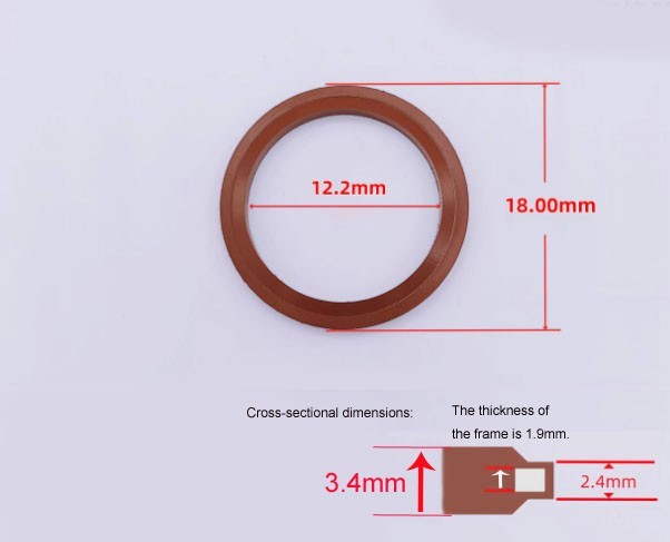 10 PCS M6 - M42 Bonded Washer Metal FKM Rubber Oil Drain Plug Gasket Seal O Ring