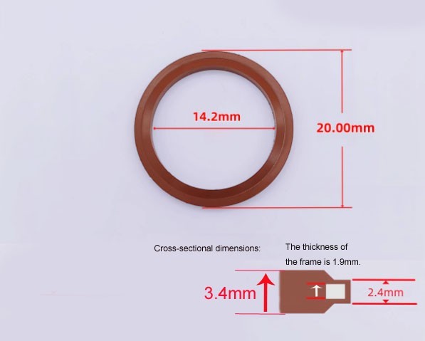 10 PCS M6 - M42 Bonded Washer Metal FKM Rubber Oil Drain Plug Gasket Seal O Ring