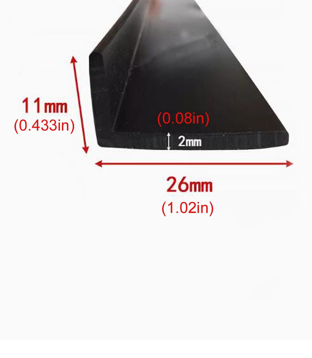 1 Meter L  Rubber Edge Strip Door Seal Strip Weatherstrip Edge Guard Edge Trim