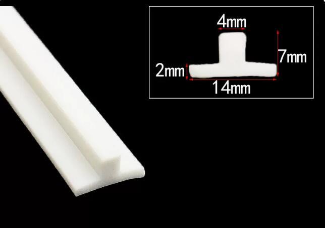 1 Meter T-Gasket Solar Panel Gap Seal Silicone Rubber Seal Strip Filling Strip