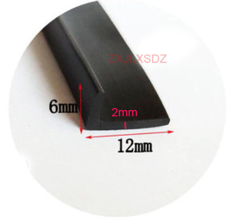 1 Meter L  Rubber Edge Strip Door Seal Strip Weatherstrip Edge Guard Edge Trim