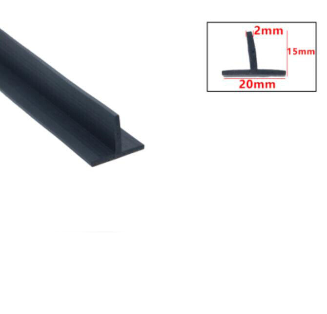 1 Meter T-Gasket Solar Panel Gap Seal Silicone Rubber Seal Strip Filling Strip