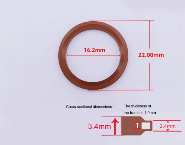 10 PCS M6 - M42 Bonded Washer Metal FKM Rubber Oil Drain Plug Gasket Seal O Ring