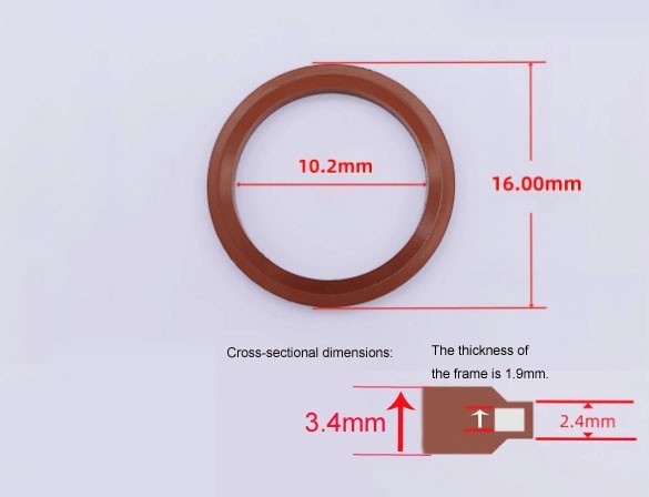 10 PCS M6 - M42 Bonded Washer Metal FKM Rubber Oil Drain Plug Gasket Seal O Ring