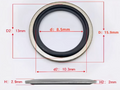 10 PCS Self-Centering Metal Rubber Bonded Washer Gasket Sealing Ring