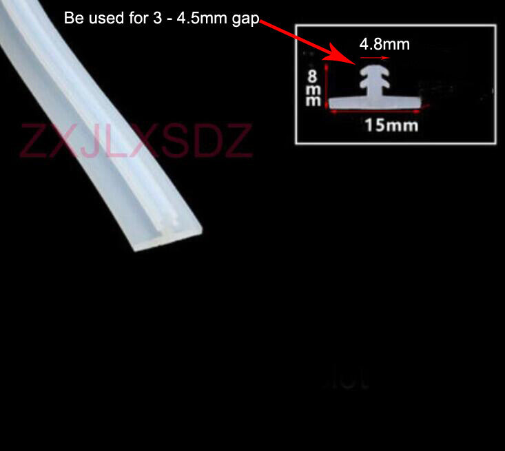 1 Meter T-Gasket Solar Panel Gap Seal Silicone Rubber Seal Strip Filling Strip