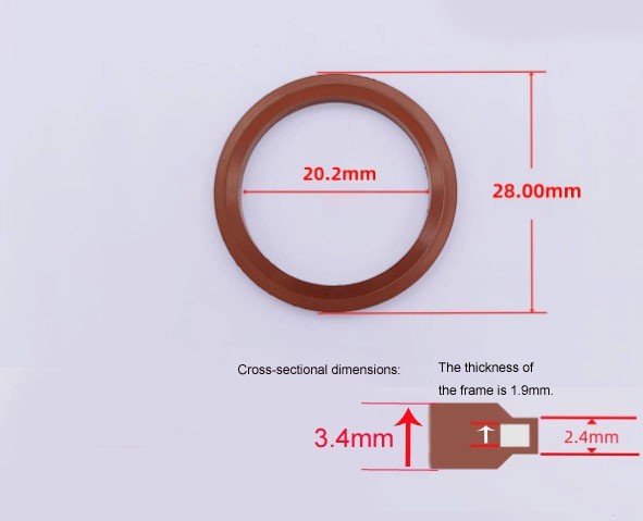 10 PCS M6 - M42 Bonded Washer Metal FKM Rubber Oil Drain Plug Gasket Seal O Ring