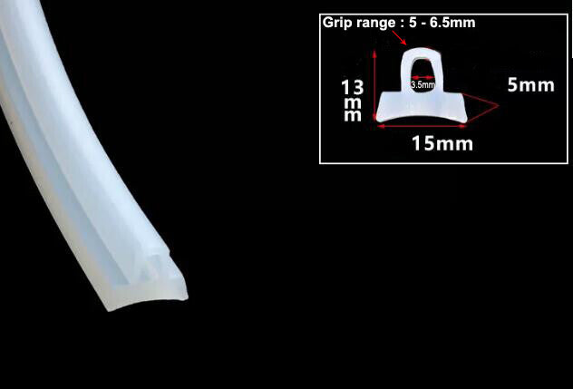 1 Meter T-Gasket Solar Panel Gap Seal Silicone Rubber Seal Strip Filling Strip