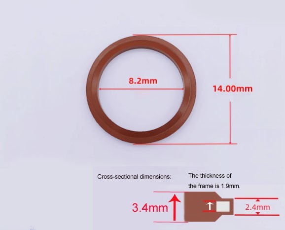 10 PCS M6 - M42 Bonded Washer Metal FKM Rubber Oil Drain Plug Gasket Seal O Ring
