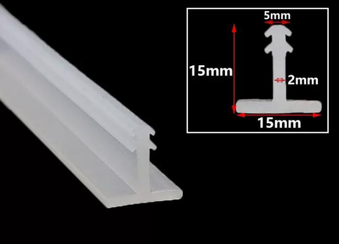 1 Meter T-Gasket Solar Panel Gap Seal Silicone Rubber Seal Strip Filling Strip