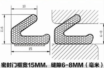 6 Meters V - type Security Door Self - adhesive PU Foam Seal Strip Anti - collision Windproof Polyurethane Weatherstrip Door Gaskets - | Xingtai Hanze Trading Co., Ltd.