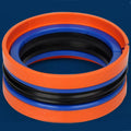 1 PCS KDAS Combination Seal Ring Hydraulic Oil Seal OD 20mm-40mm Wearproof Sealing Gasket For Injection Molding Machine Hydraulic Cylinder Piston Hole