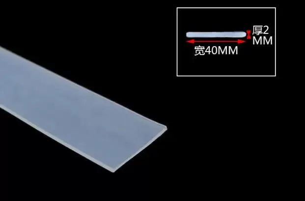 High Temperature Resistant Silicone Rubber Flat Sealing Strip Rubber Weatherstrip Rubber Bar