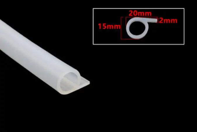 2 Meters High Temperature Resistant Silicone Sealing Strip P-shaped Oven Steamer Rubber Sealing Strip