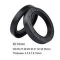 10 Pcs NBR Nitrile Rubber TC Double Lip Oil Seal Gaske 10x26x5/6/7/8/10 10x28x7/8/10 10x30x7/8/10 10x32x10 10x34x7 10x35x4/8mm