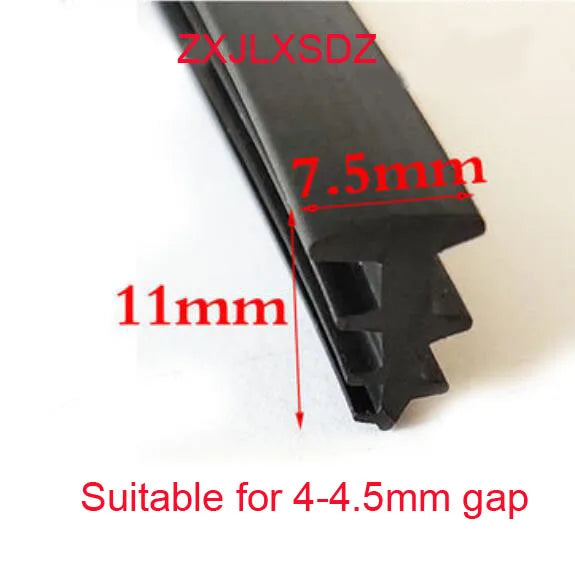 3 Meters Aluminum Alloy Door and Window Glass Fixed Rubber Sealing Strip Weatherstrip Gap Filler Rubber Profile