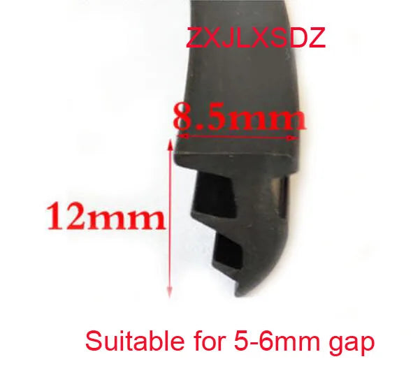 3 Meters Aluminum Alloy Door and Window Glass Fixed Rubber Sealing Strip Weatherstrip Gap Filler Rubber Profile
