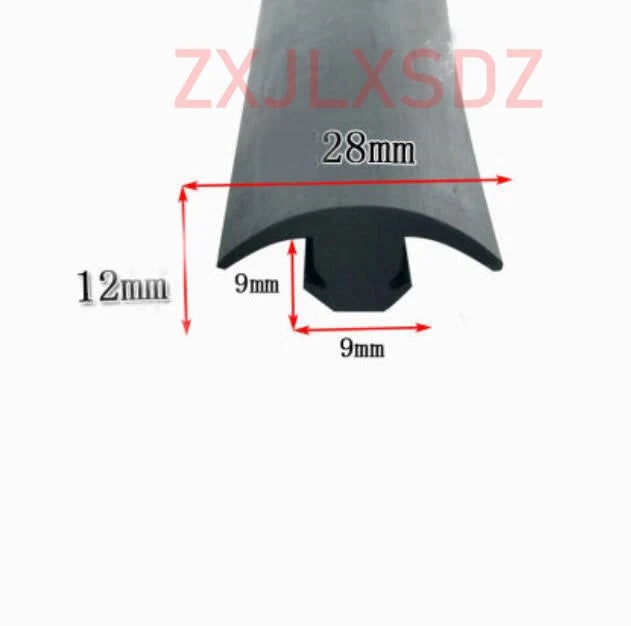 T Type Sun Room Sealing Strip Cable Trench Rubber Strip Electric Box Electric Cabinet Gap Filling Strip Rubber Profile