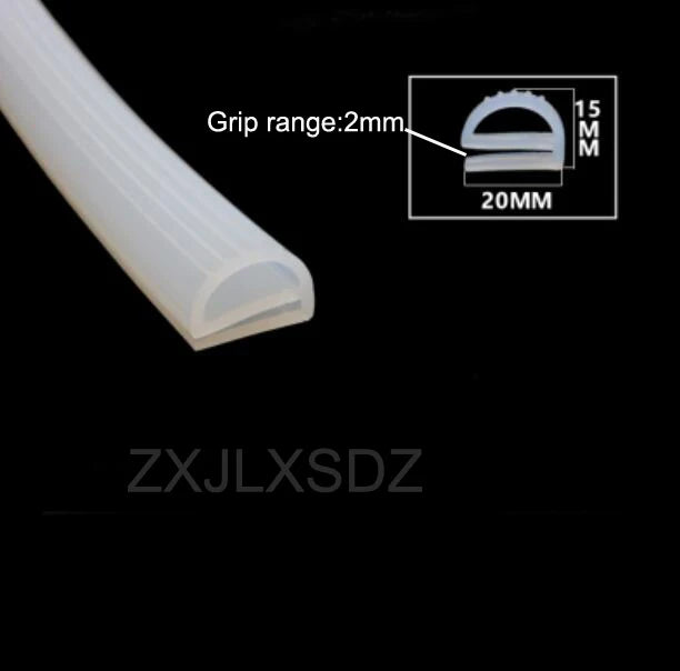 3 Meters High Temperature Resistant Silicone Rubber Oven Door Seal E Type Steaming Machine Seal Strip Freezer Door Seal Gasket