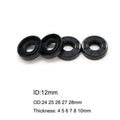 10 Pcs NBR Nitrile Rubber Gasket TC Double Lip Oil Seal 12x24x4/4.5/5/6/7/8/10 12x25x4.5/5/6/7/8/10 12x26x5/7/8/10 12x27x7mm