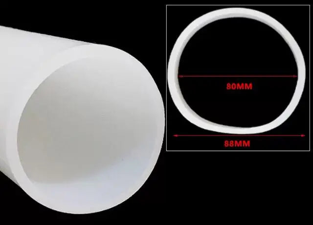 1 Meter ID 40 To 105mm Silicone Rubber Tube High Temperature Resistant Rubber Water Hose Sealing Strip Wall Thickness 2-5mm