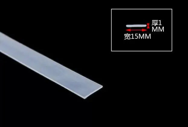 High Temperature Resistant Silicone Rubber Flat Sealing Strip Rubber Weatherstrip Rubber Bar