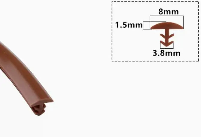5 Meters door gasket high temperature resistance silicone rubber door window sealing strip weatherstrip caulking strip