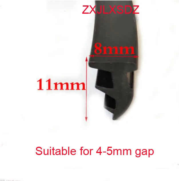 3 Meters Aluminum Alloy Door and Window Glass Fixed Rubber Sealing Strip Weatherstrip Gap Filler Rubber Profile