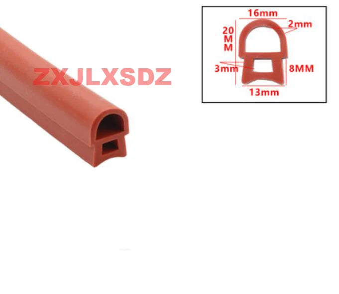 2 Meters Mushroom Head Silicone Strip High Temperature Resistant T Shape Silicone Rubber Sealing Strip For Vacuum Machine Dryer