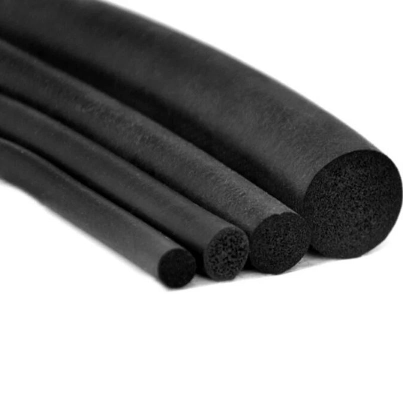 10 Meters Noise Insulation Car Door Protector Rubber Foam Seal Filler Strip Soundproof Foam Weatherstrip Diameter 4mm To 10mm