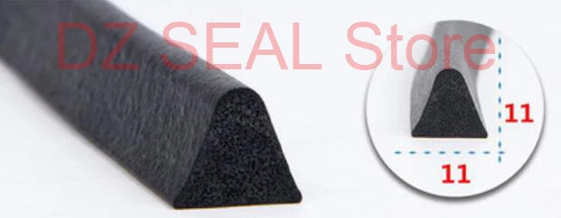 5 Meters Triangle Rubber Foam Sealing Strip Dust Proof Anti-collision Foam Bar Environmental Protection Equipment Seal