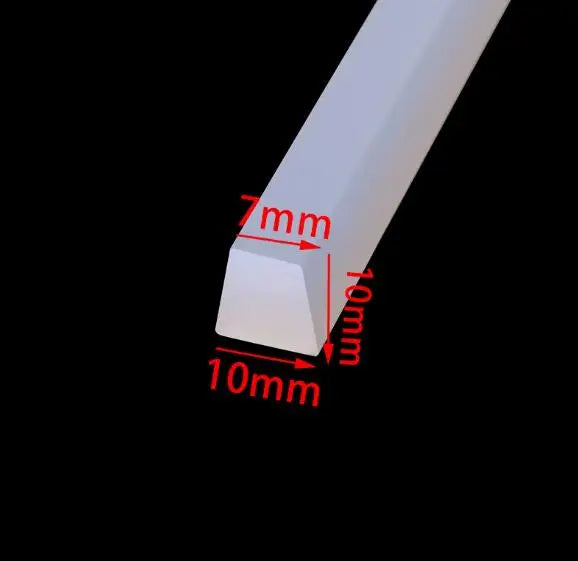 3 Meters Trapezoidal High Temperature Resistant Anti-collision and Shock-absorbing Silicone Rubber Strip Weatherstrip
