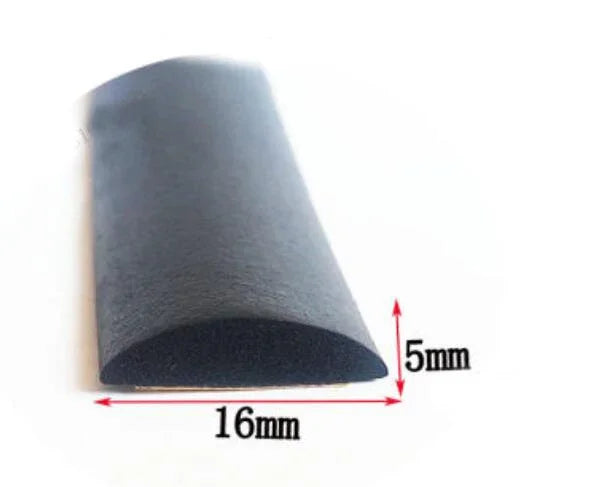 5 Meters D / I Type self adhesive door gasket rubber foam sealing strip windproof weatherstrip collision proof bar
