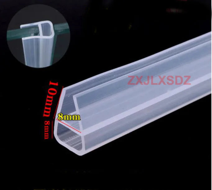 3 Meters F/h/U Silicone Rubber Shower Room Door Window Glass Seal Strip Weatherstrip for 6/8/10/12 Mm Glass