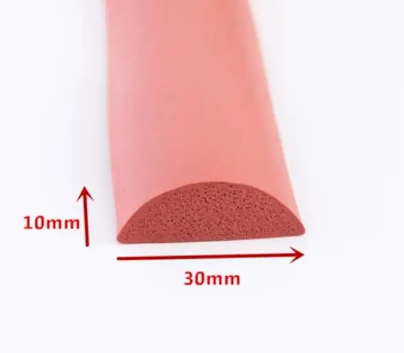 D Shape Silicone Rubber Foam Door Window Sealing Strip Rubber Foam Weatherstrip