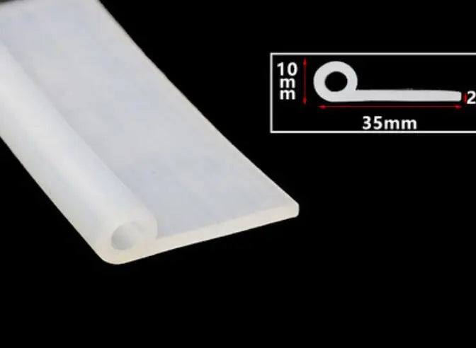 2 Meters High Temperature Resistant Silicone Sealing Strip P-shaped Oven Steamer Rubber Sealing Strip