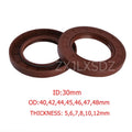 FKM Rubber TC Double Lip Oil Seal Gasket 30x40x5/6/7/8/10 30x42x5/6/7/8/10 30x44x7/8/10 30x45x5/7/8/10 30x46x7mm