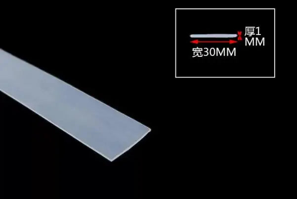 High Temperature Resistant Silicone Rubber Flat Sealing Strip Rubber Weatherstrip Rubber Bar