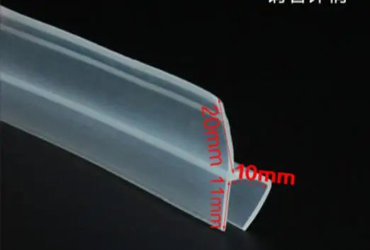 3 Meters Widened F/h Silicone Rubber Shower Door Window Glass Seal Strip Weatherstrip Door Gasket