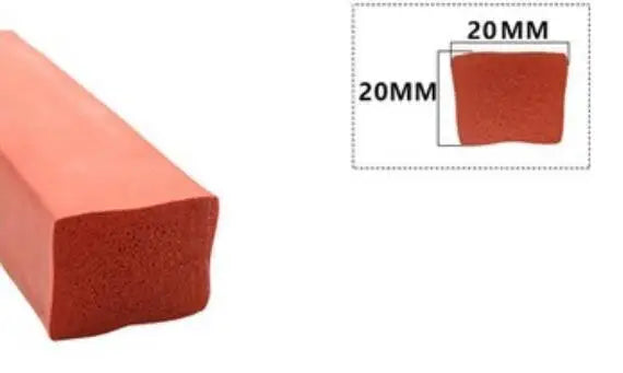 High Temperature Resistant Flat Silicone Rubber Foam Sealing Strip Foam Weatherstrip Bumper Strip