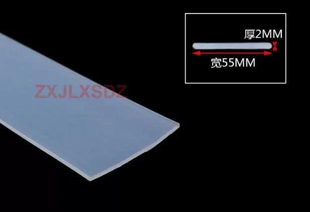 High Temperature Resistant Silicone Rubber Flat Sealing Strip Rubber Weatherstrip Rubber Bar