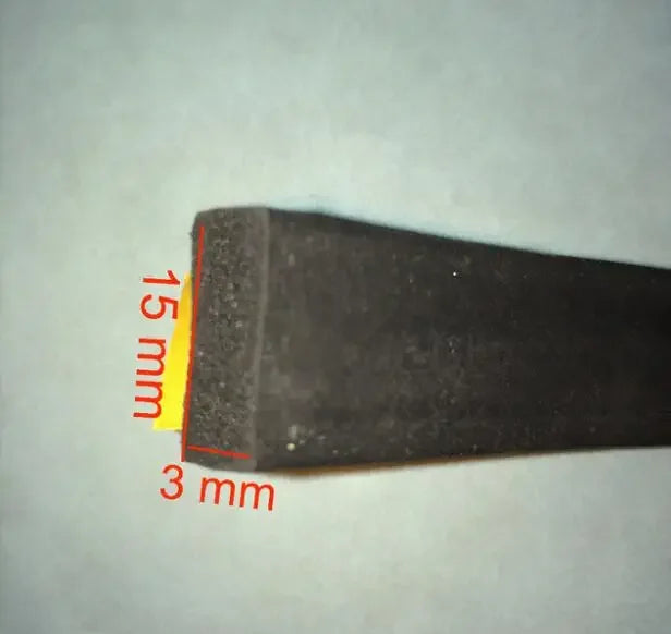 5 Meters D / I Type self adhesive door gasket rubber foam sealing strip windproof weatherstrip collision proof bar