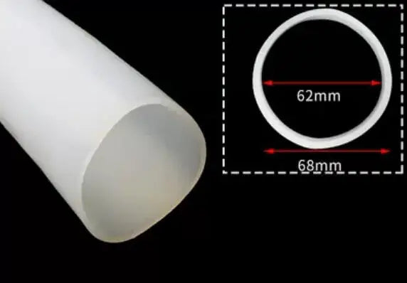 1 Meter ID 40 To 105mm Silicone Rubber Tube High Temperature Resistant Rubber Water Hose Sealing Strip Wall Thickness 2-5mm