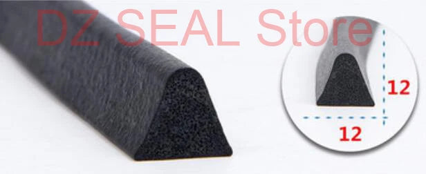 5 Meters Triangle Rubber Foam Sealing Strip Dust Proof Anti-collision Foam Bar Environmental Protection Equipment Seal