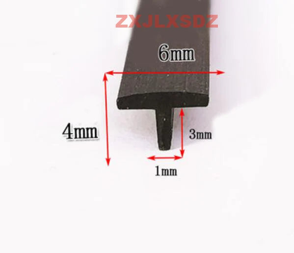 T Type Sun Room Sealing Strip Cable Trench Rubber Strip Electric Box Electric Cabinet Gap Filling Strip Rubber Profile