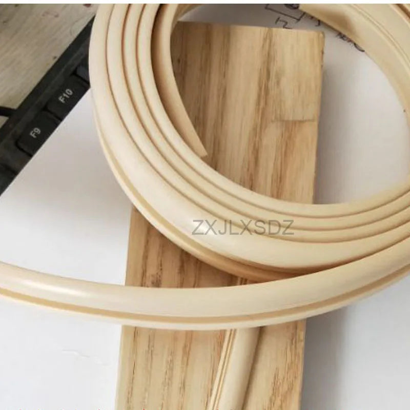 4 Meters Cabinet Door Window Silicone Rubber Caulking Strip Wooden Door Panel Bead Sealing Strip Furniture Edge Trim
