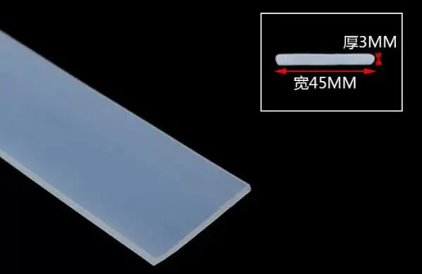 High Temperature Resistant Silicone Rubber Flat Sealing Strip Rubber Weatherstrip Rubber Bar
