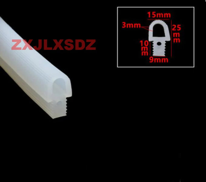 2 Meters Mushroom Head Silicone Strip High Temperature Resistant T Shape Silicone Rubber Sealing Strip For Vacuum Machine Dryer