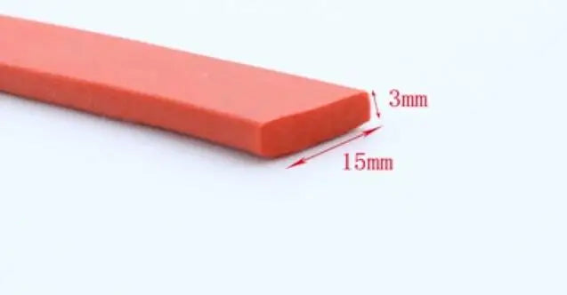 High Temperature Resistant Flat Silicone Rubber Foam Sealing Strip Foam Weatherstrip Bumper Strip