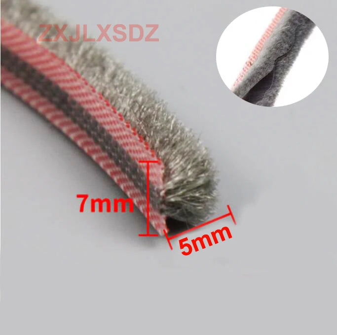 5 Meters sliding door window gasket brush sealing strip soundproofing weatherstrip draught excluder
